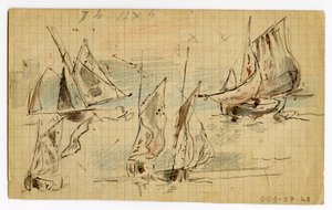 Tekening door Louis Marie Faudacq